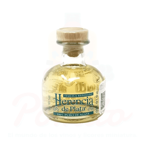 Mini Tequila Herencia de Plata Reposado 50ml.