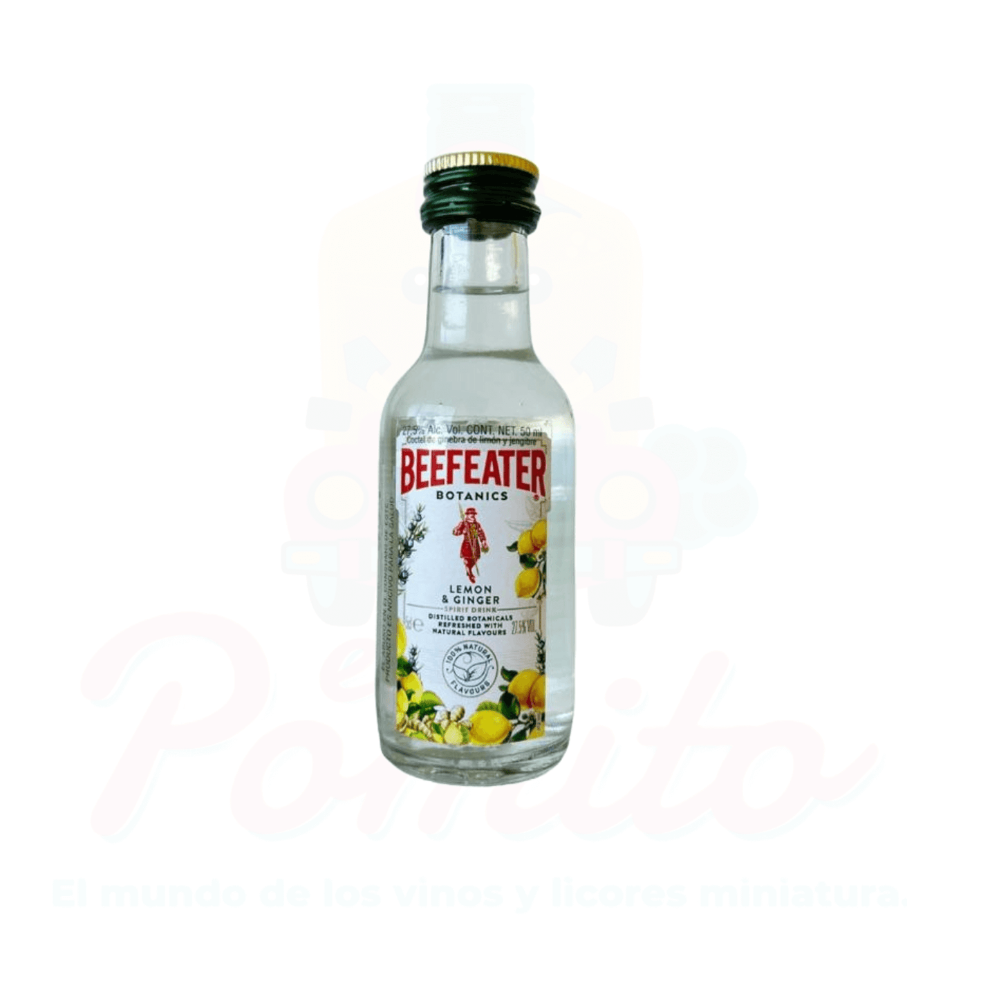 Mini Beefeater Lemon & Ginger 50 ml. (Botella de Vidrio)