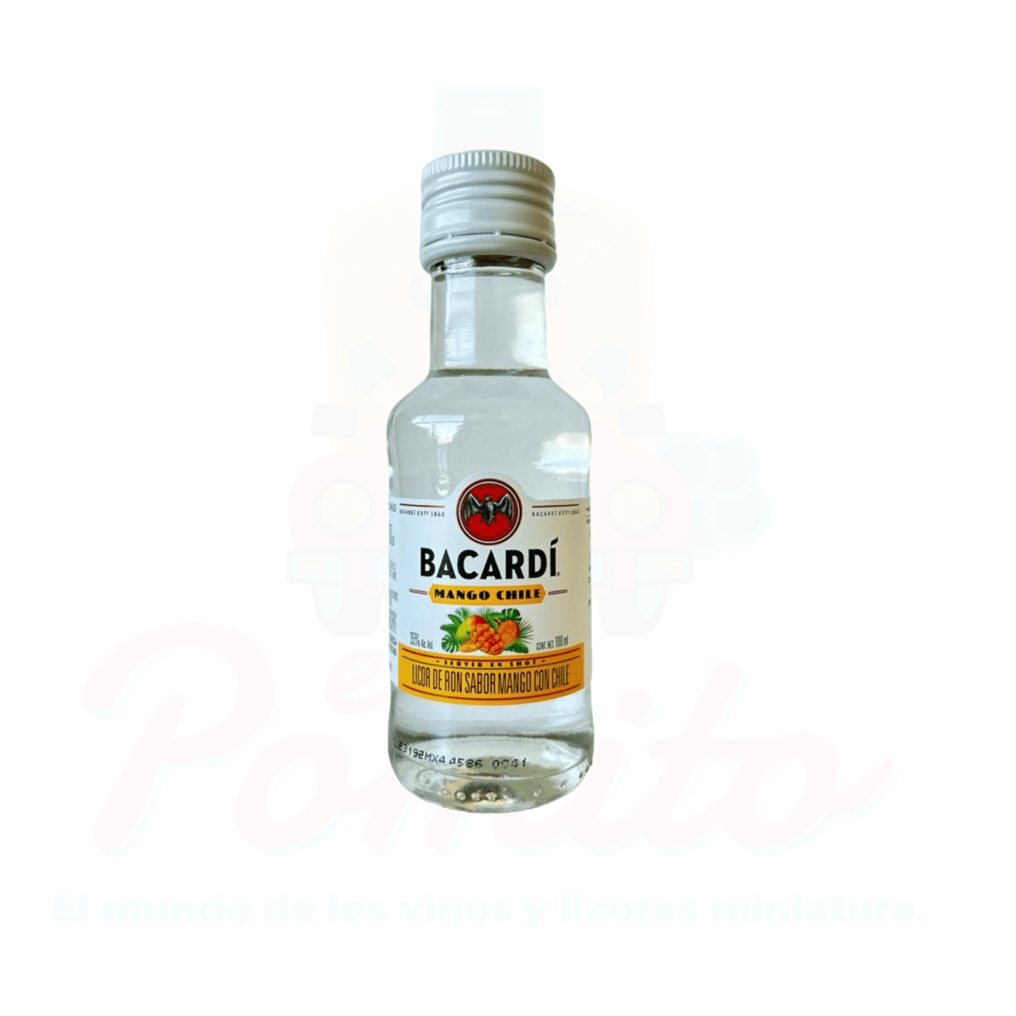 Mini Ron Bacardi Mango Chile 100 ml.