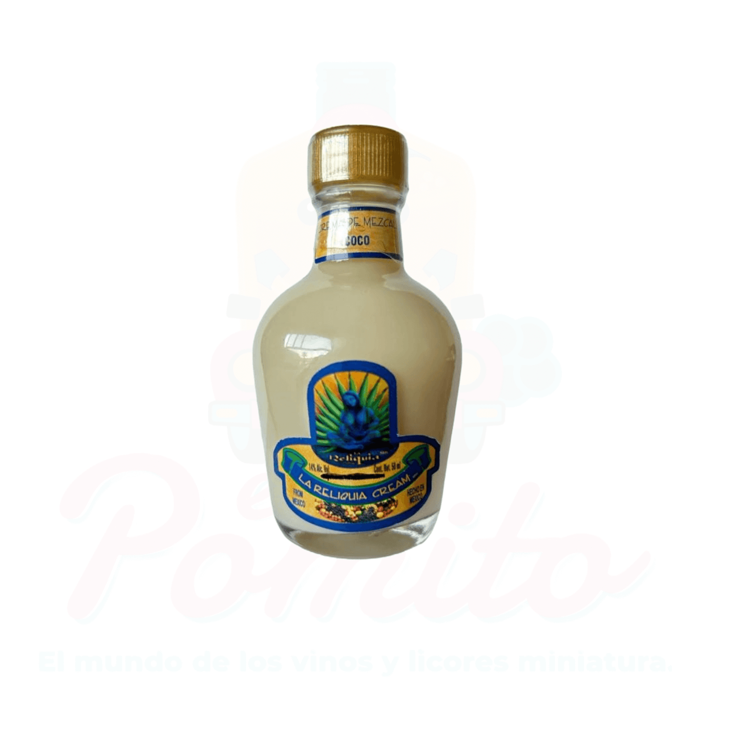 Mini Crema De Mezcal La Reliquia Cream Coco 50 ml.