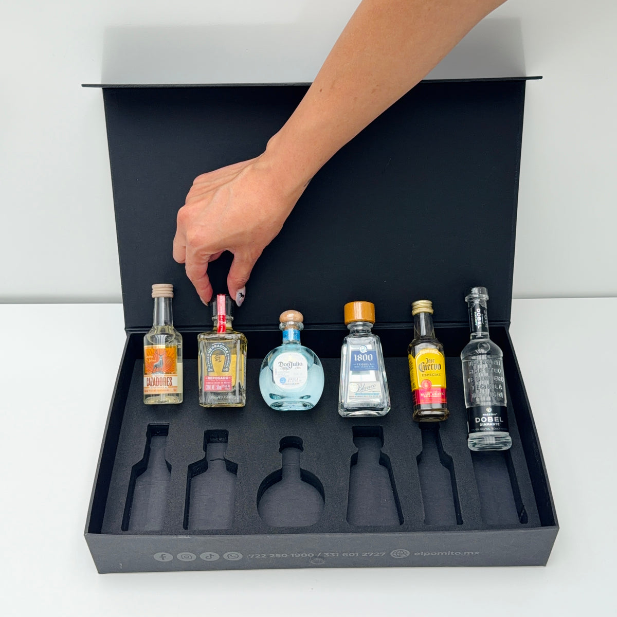 Mini Colección Tequilas Combinado (Reposado y Plata) 50ml 2