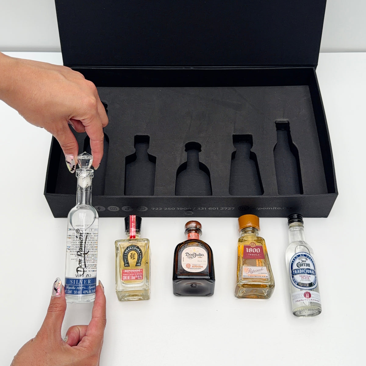 Mini Colección Tequilas Combinado (Reposado y Plata) 50ml 1