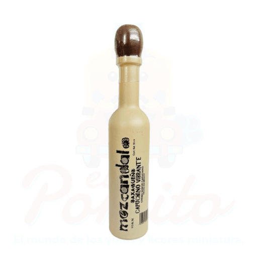 Mini Mezcal Artesanal Oaxaqueño Mezcandalo Capuchino Vibrante 50 ml.