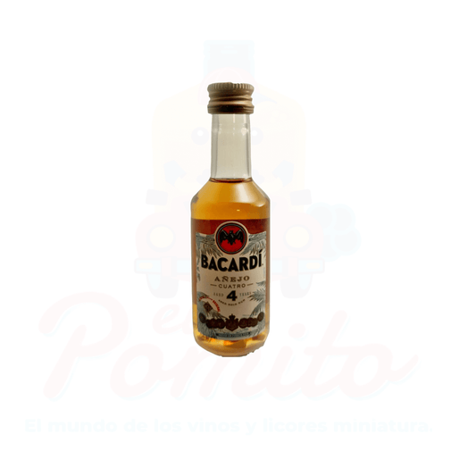 Mini Ron Bacardi 4 Años Añejo 50ml.