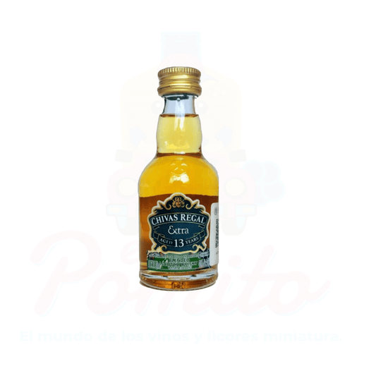 Mini Whisky Chivas 13 50 ml. Terminado en Barricas de Tequila