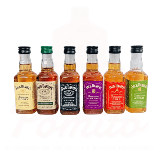 Mini Colección Jack Daniels 50 ml. Plástico