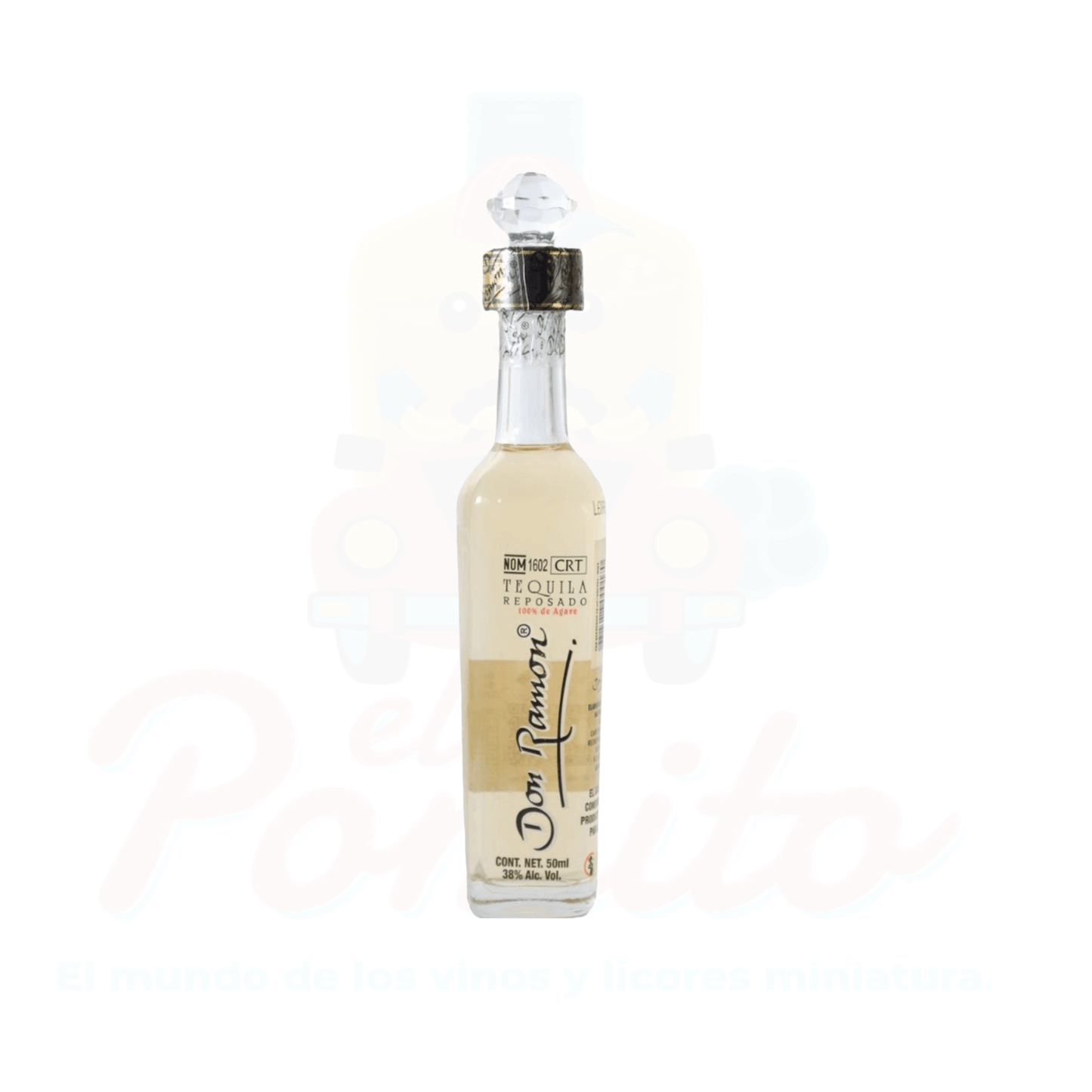 Mini Tequila Don Ramón Flauta Reposado 50 ml.