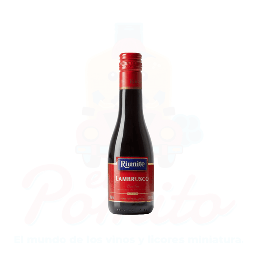 Mini Vino Tinto Riunite Lambrusco 187 ml.