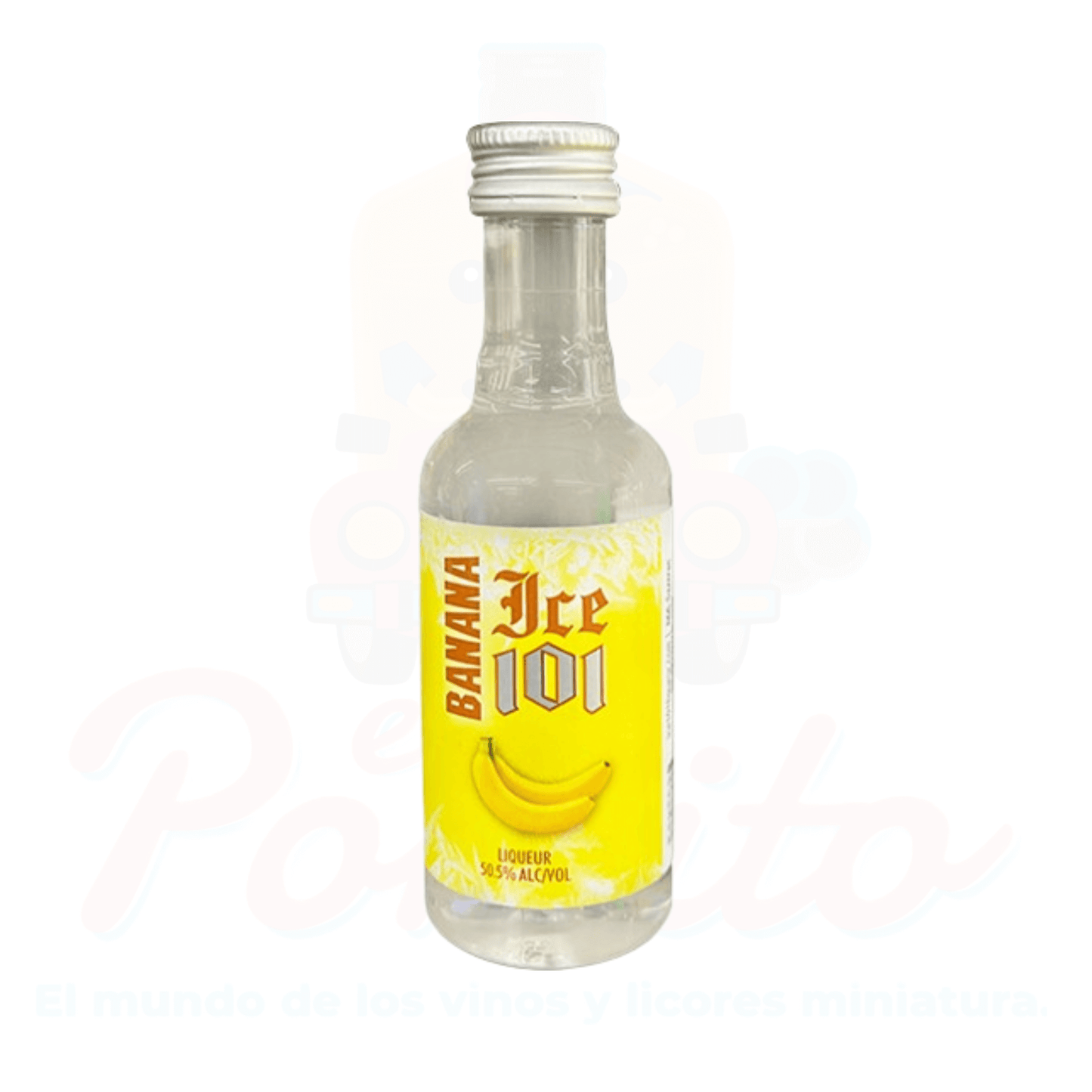 Mini Licor Ice 101 Banana 50ml.