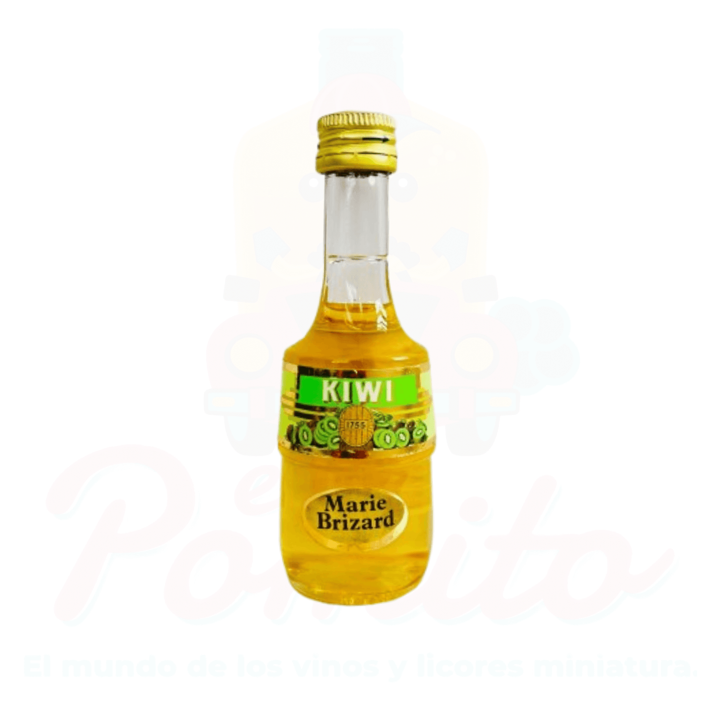 Mini Licor Marie Brizad Kiwi 50ml.