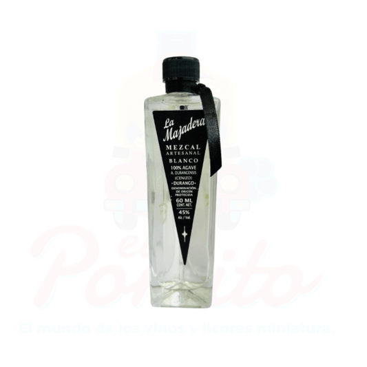 Mini Mezcal Artesanal Blanco La Majadera 60 ml.