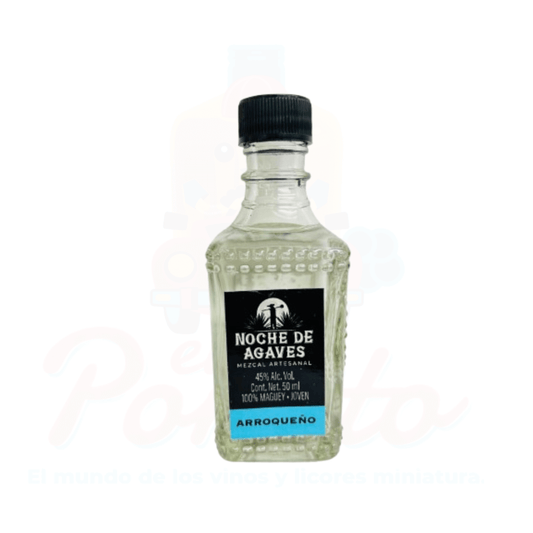 Mini Mezcal Artesanal Noche de Agaves Arroqueño 50 ml.