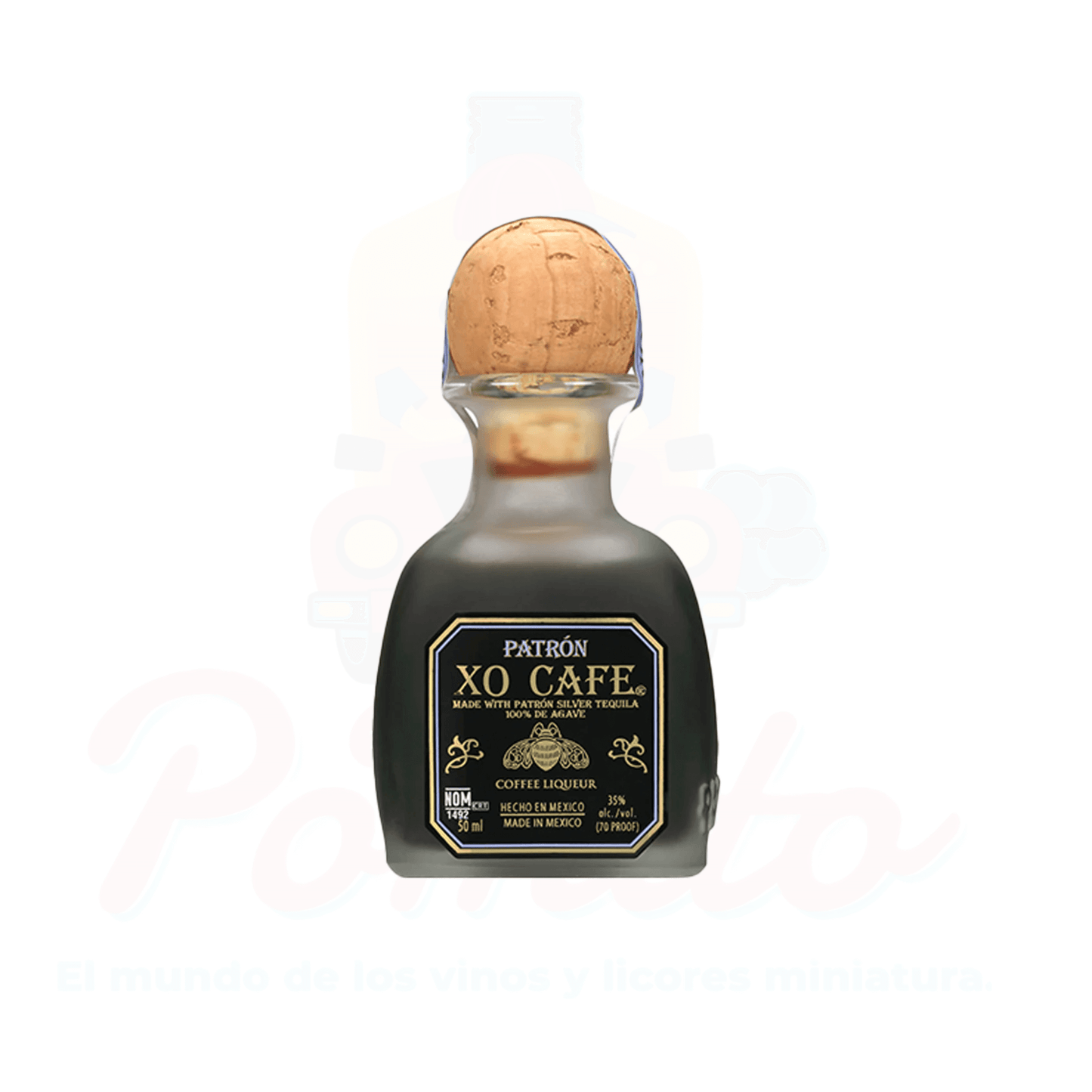 Mini Patrón Licor de Cafe XO 50 ml.