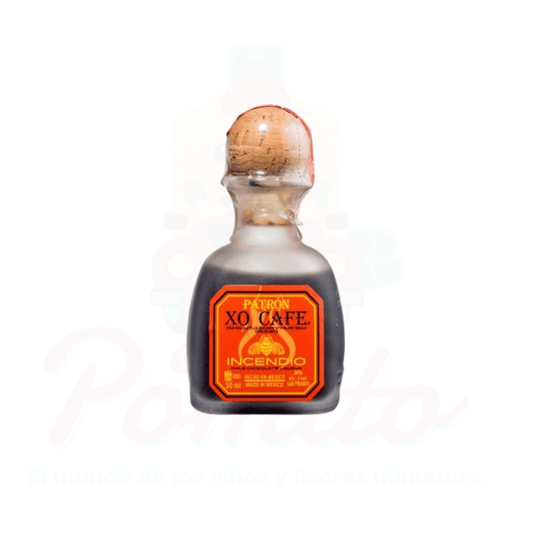 Mini Patrón Licor de Cafe XO Incendio 50 ml.