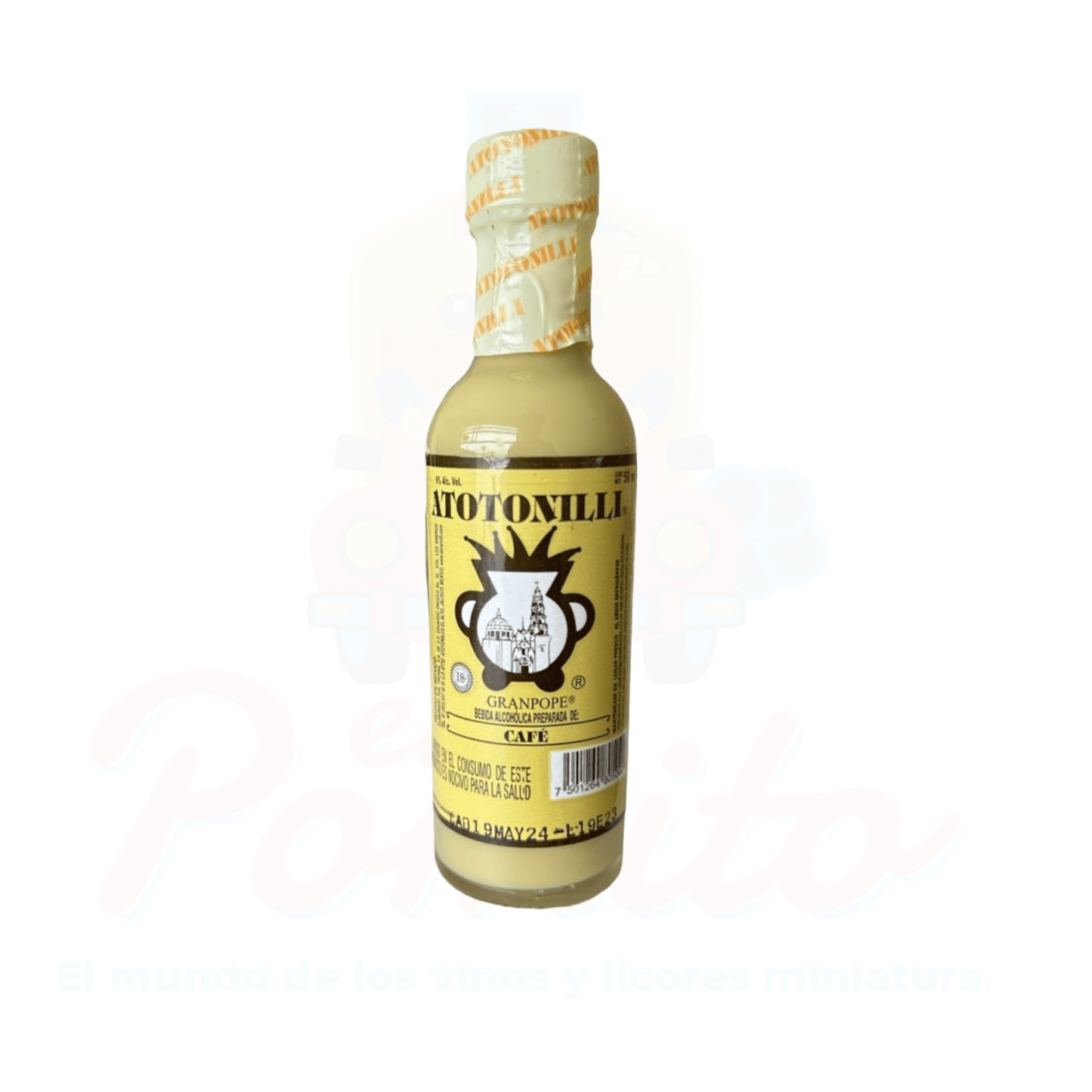 Mini Rompope Atotonilli Sabor Café 50 ml.