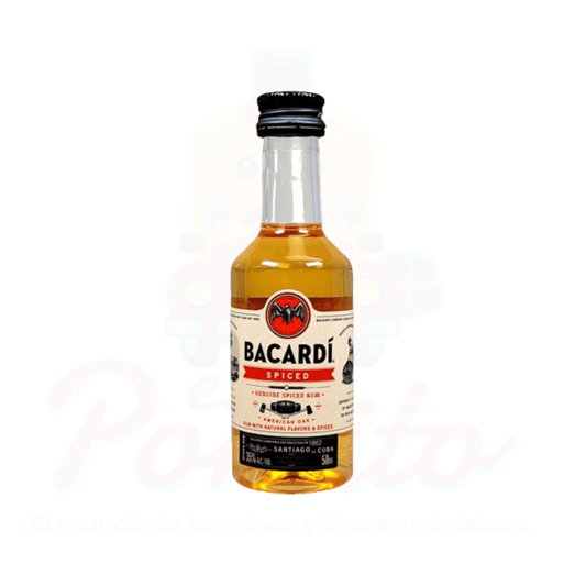 Mini Ron Bacardi Spiced 50ml.