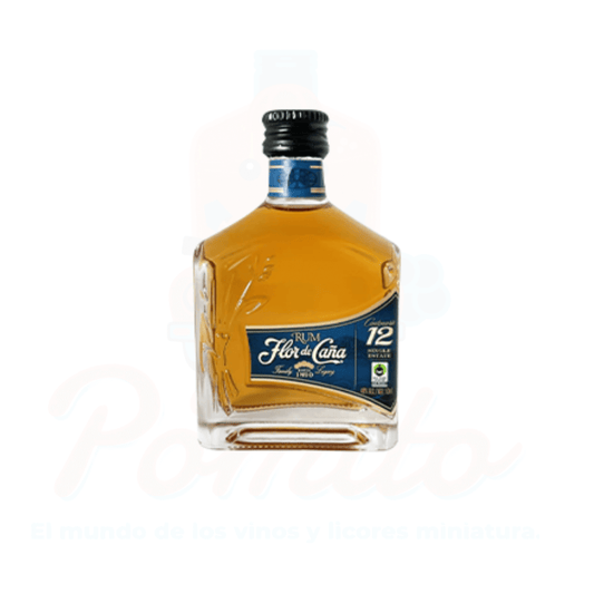 Mini Ron Flor de Caña 12 años 50 ml.