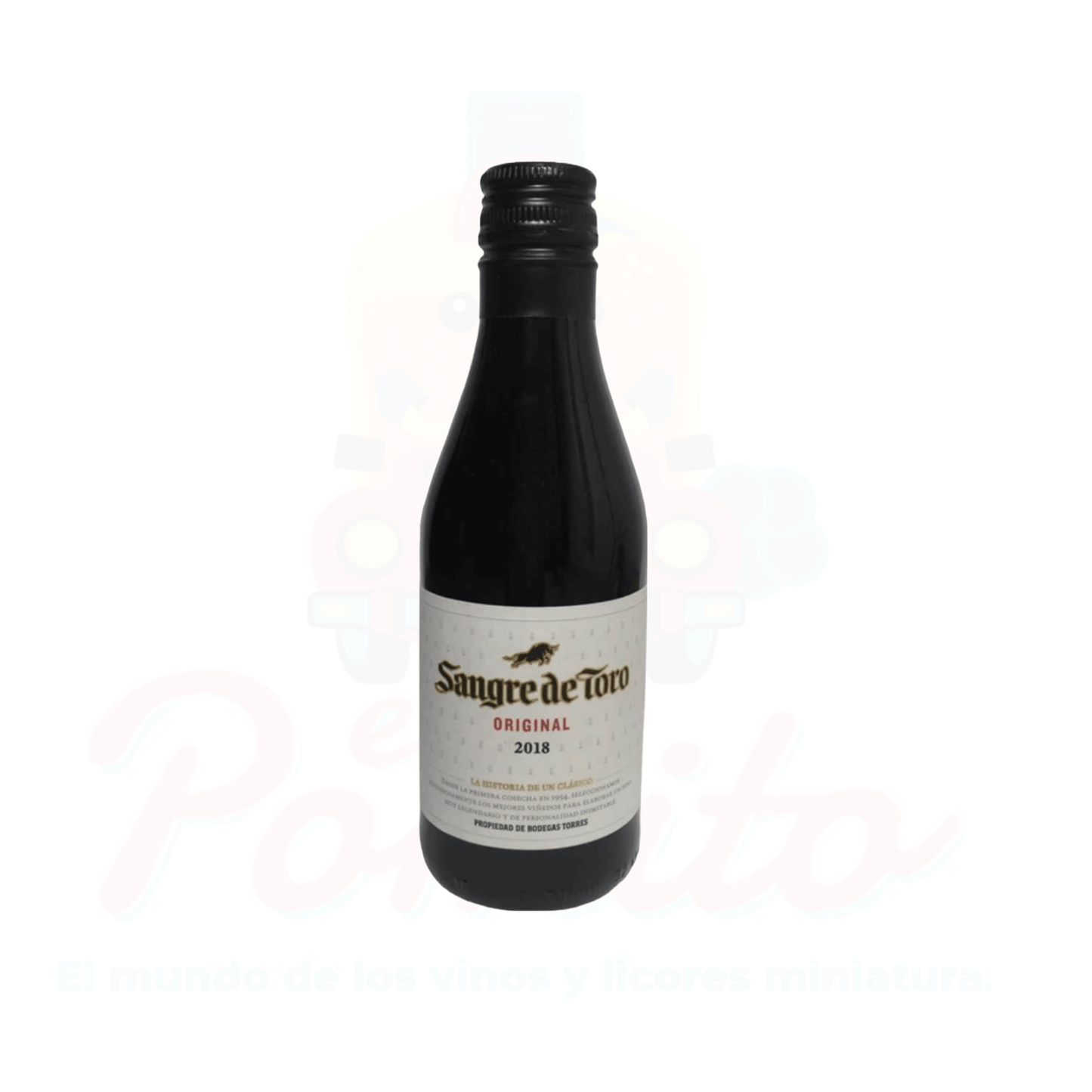 MIni Vino Tinto Sangre de Toro Original 2018. 187 ml.