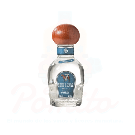 Mini Tequila Siete Leguas Blanco 50 ml.