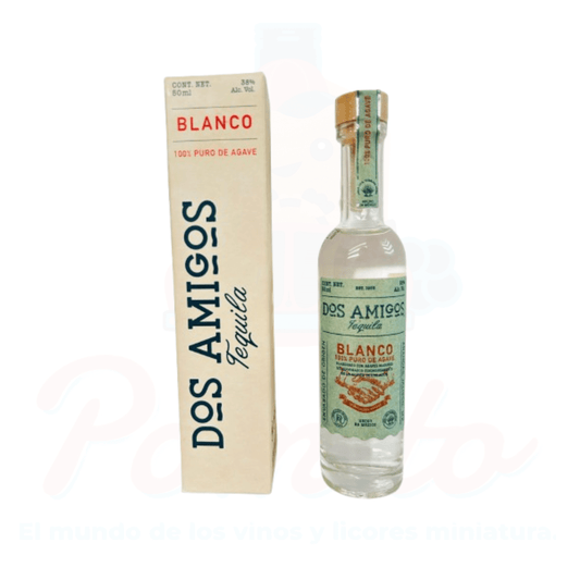 Mini Tequila Dos Amigos Blanco 50ml.