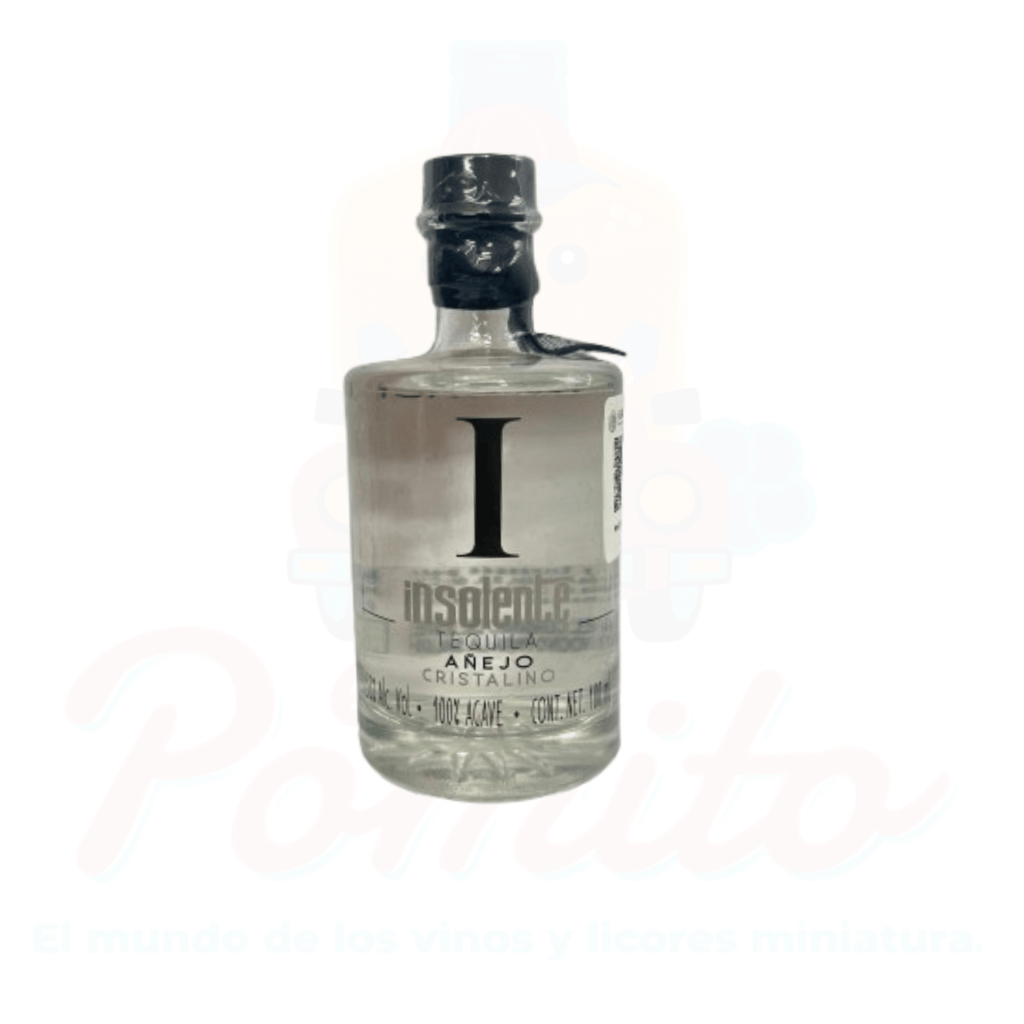 Mini Tequila Insolente Añejo Cristalino 100ml.