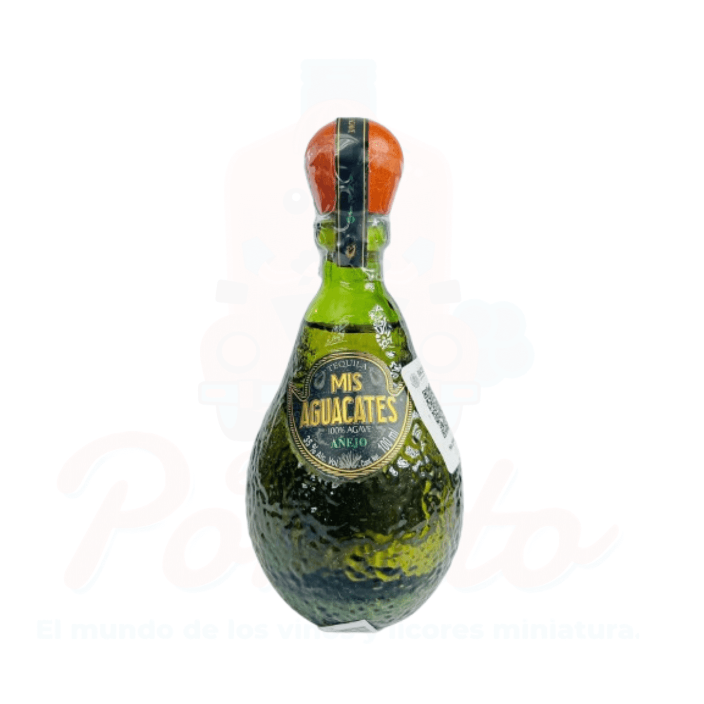 Mini Tequila Mis Aguacates Añejo 100 ml.
