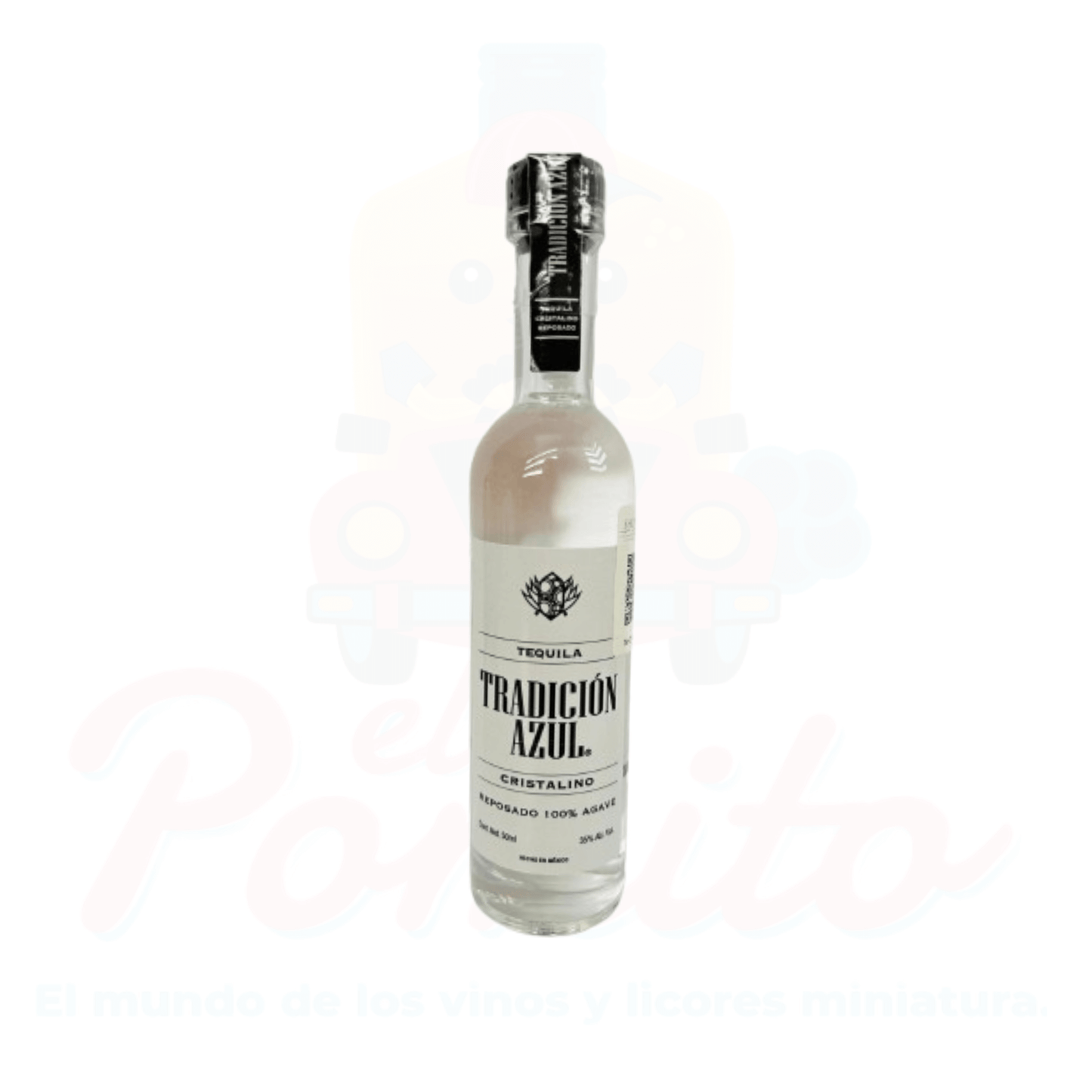 Mini Tequila Tradicional Azul Cristalino 50ml.