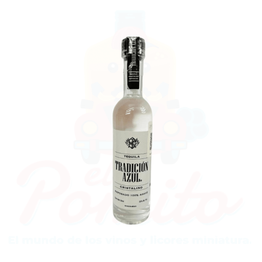 Mini Tequila Tradicional Azul Cristalino 50ml.