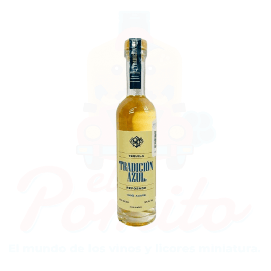 Mini Tequila Tradicional Azul Reposado 50ml.