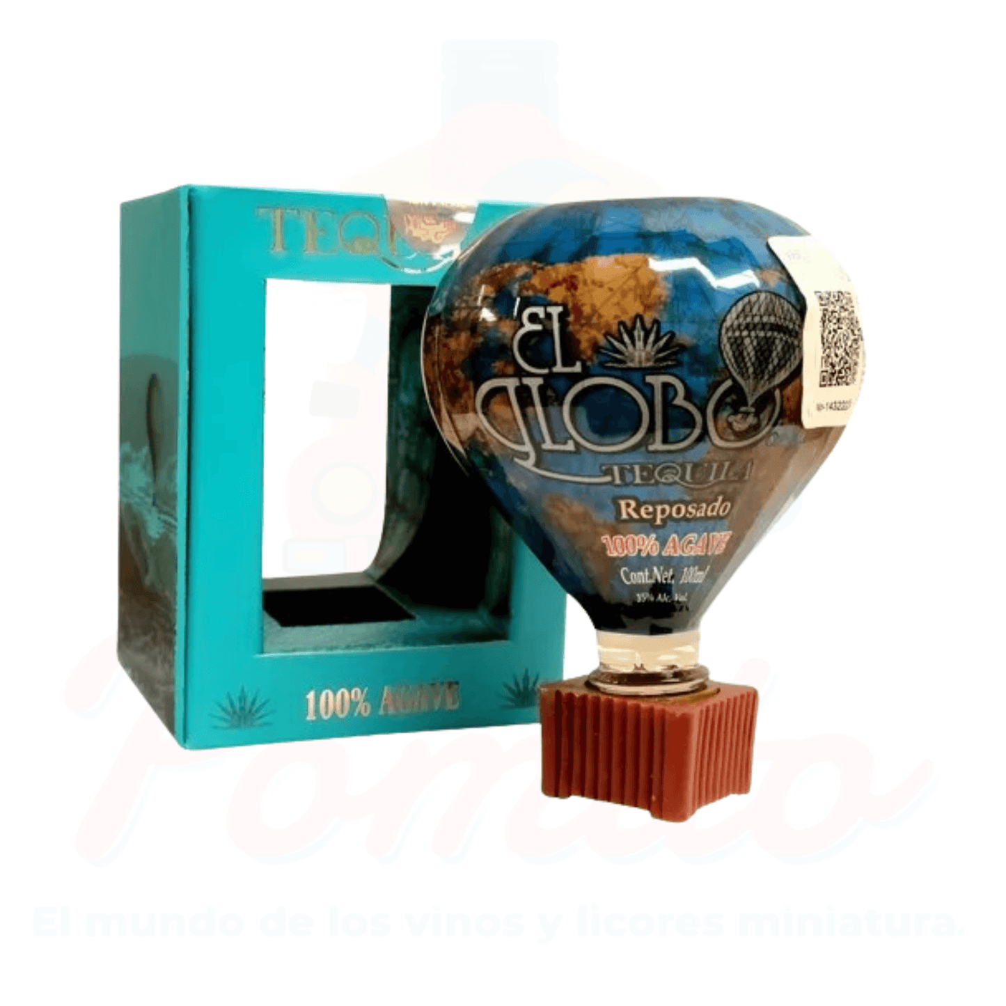 Mini Tequila El Globo Reposado 100 ml.