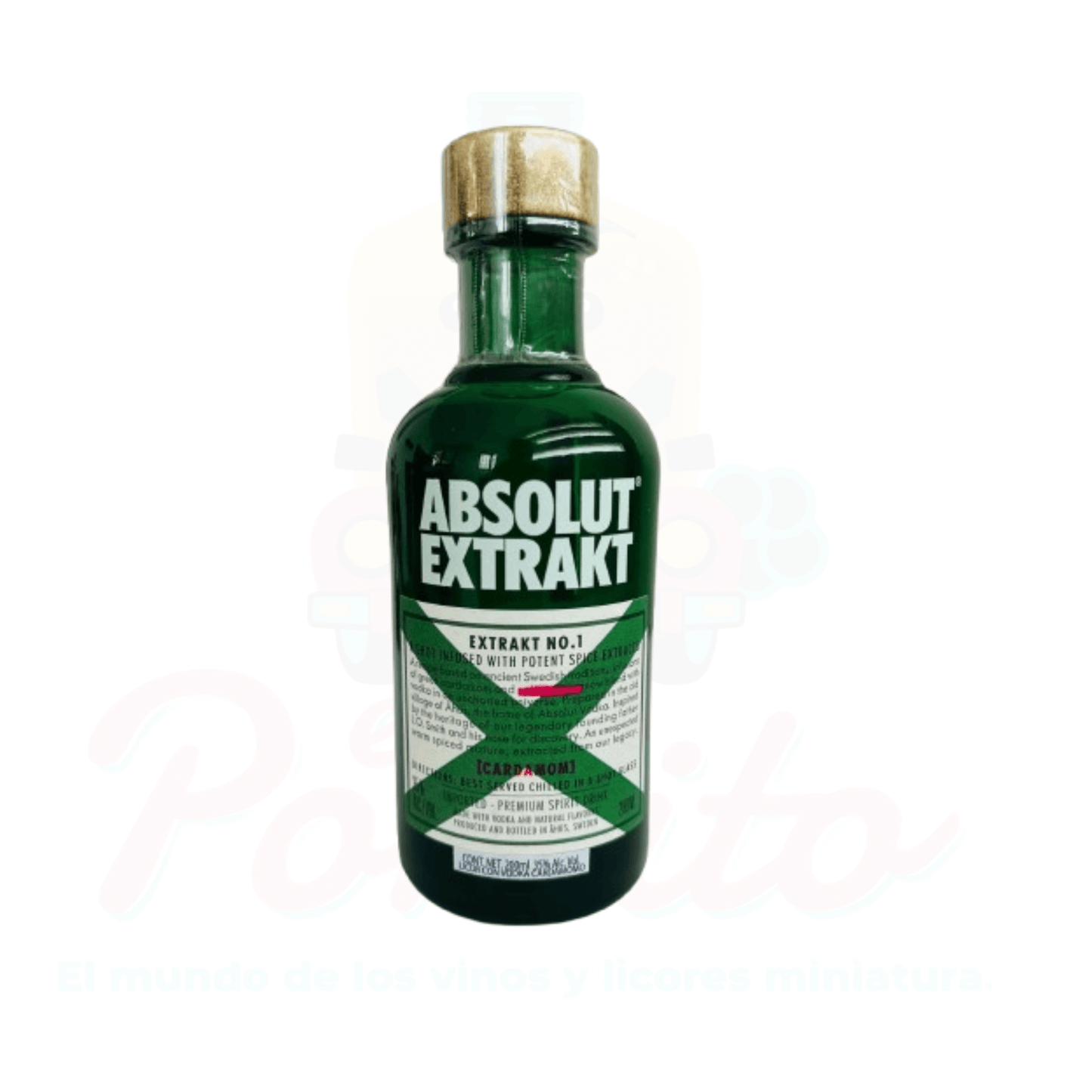 Mini Vodka Absolut Extract 200 ml.