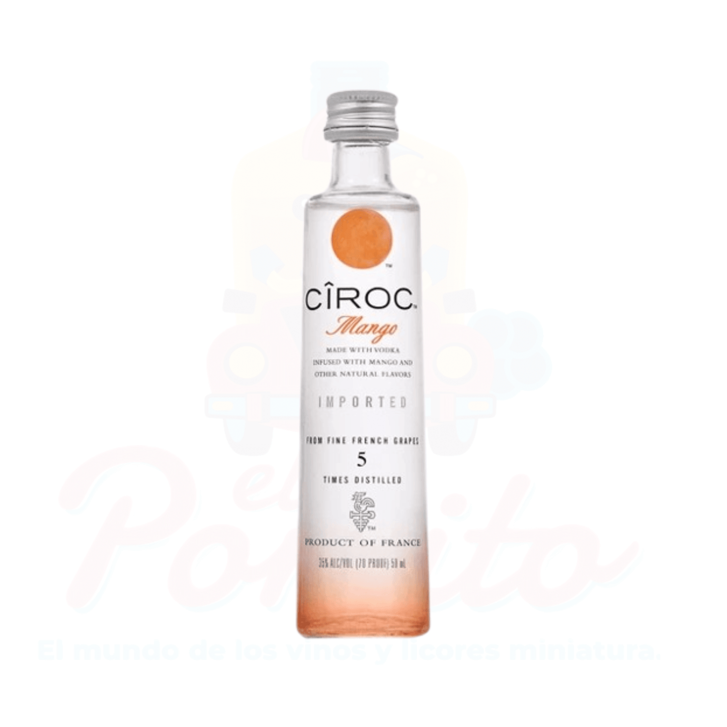 Mini Vodka Ciroc Mango 50 ml.