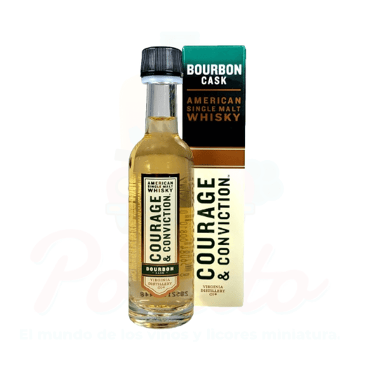 Mini Whisky Courage & Conviction Virginia Distillery Bourbon Cask 50ml