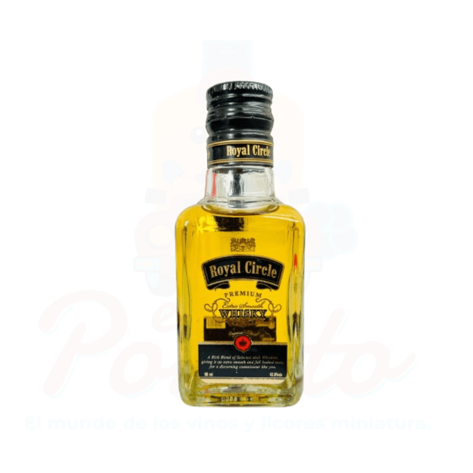 Mini Whisky Royal Circle 90ml. El Pomito