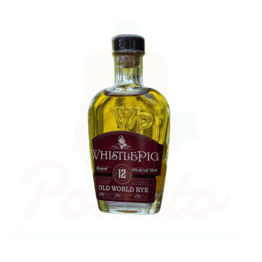 Mini Whisky Whistlepig 12 años Old World Rye 50 ml.