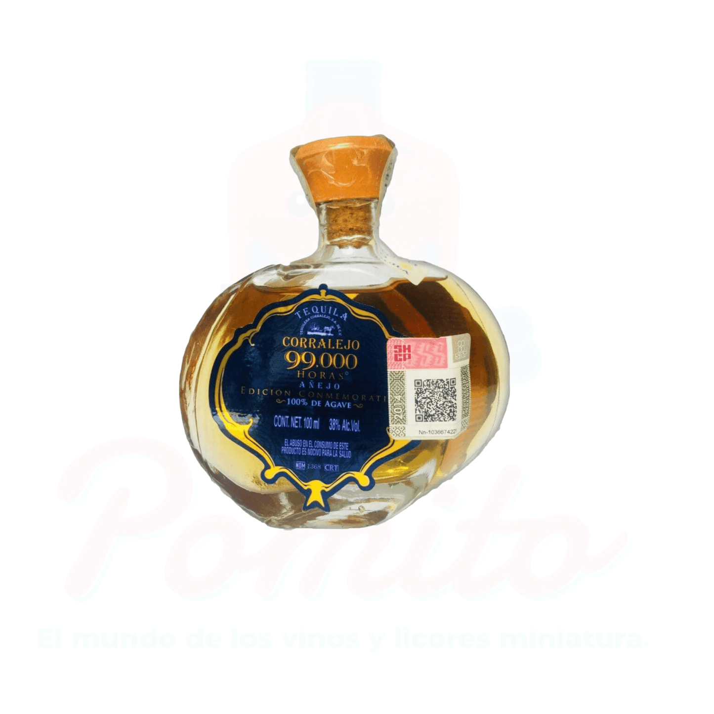 Mini Tequila Corralejo Añejo 99000 Horas 100 ml.