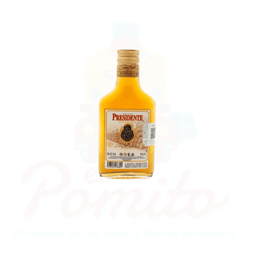 Mini Brandy Presidente Clásico 200 ml.