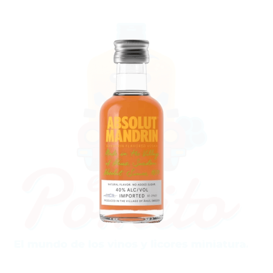 Mini Vodka Absolut Mandarin 50 ml.