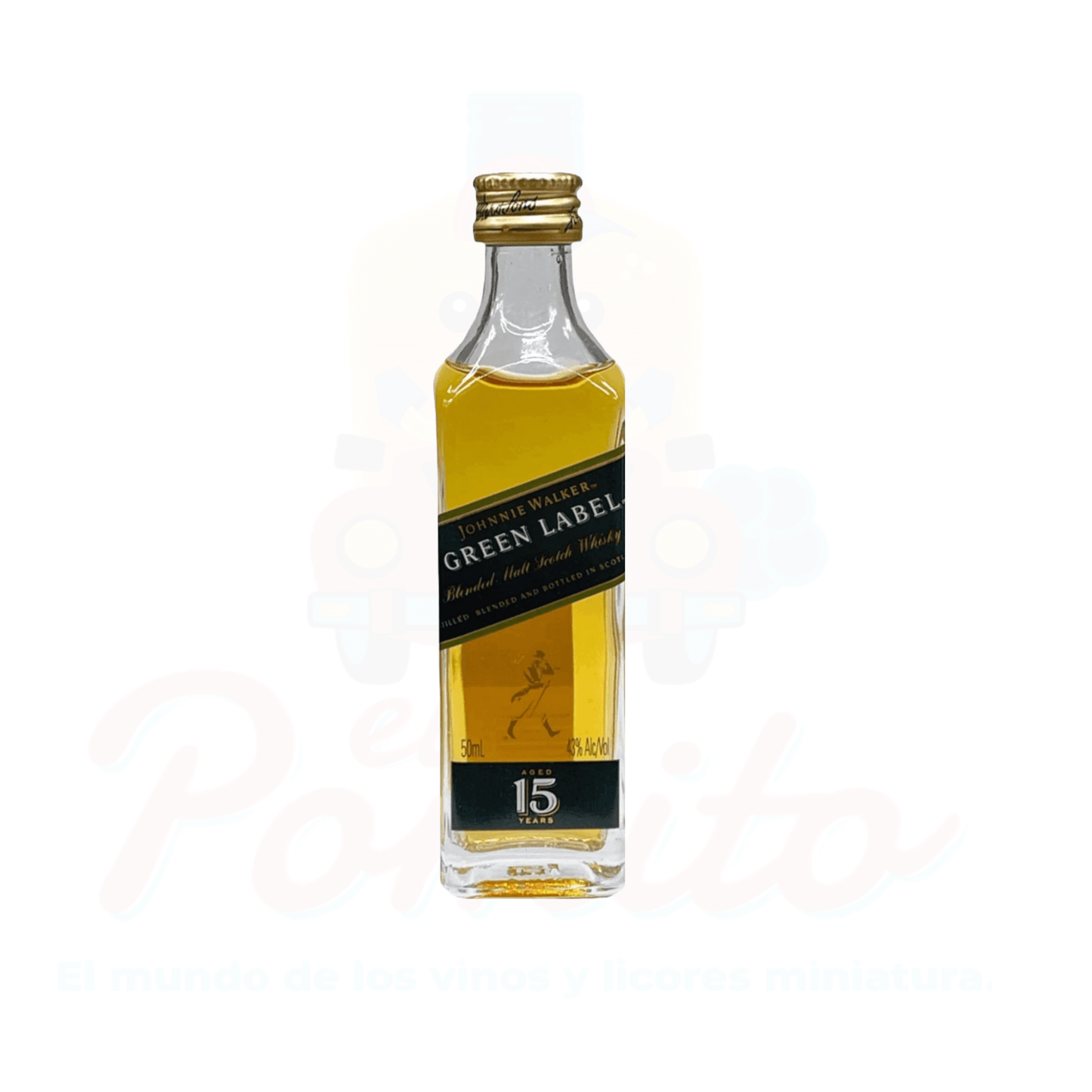 Mini Whisky JW Green Label 50 ml.