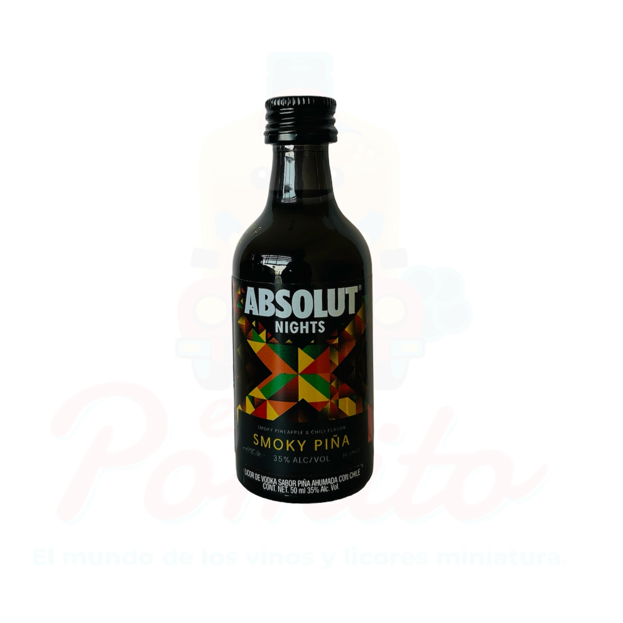 Absolute Mini Mini Vodka Absolut Nights Smoky Piña 50 ml. – El Pomito