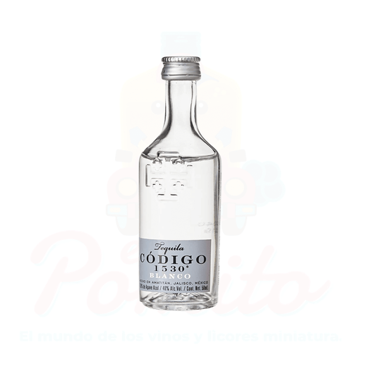 Copia de Mini Tequila Código 1530 Blanco 50 ml.