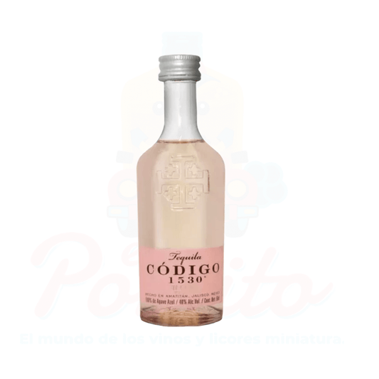 Mini Tequila Código 1530 Rosa Blanco 50 ml.