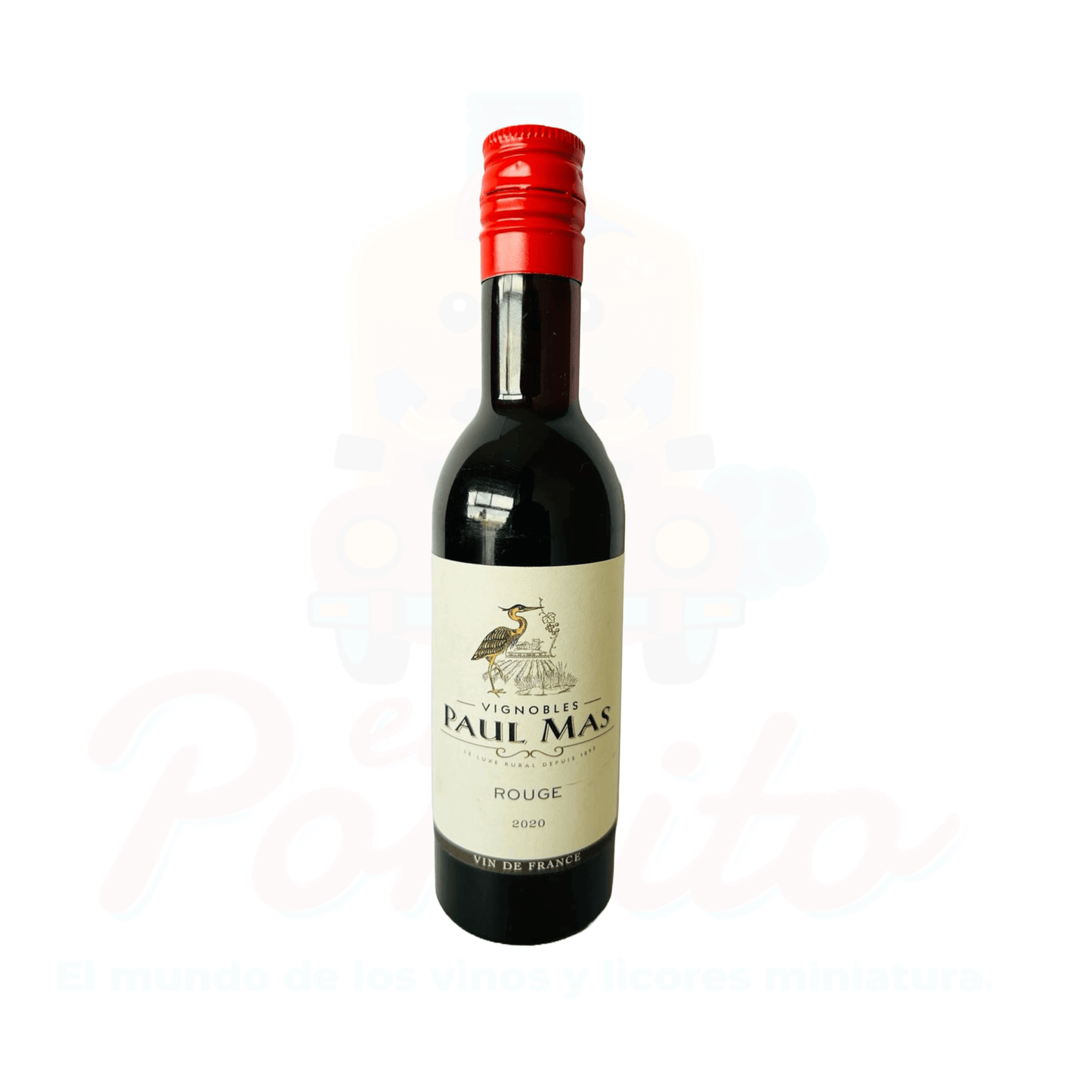 Mini Vino Tinto Vignobles Paul Mas Rouge 2020, 187 ml.