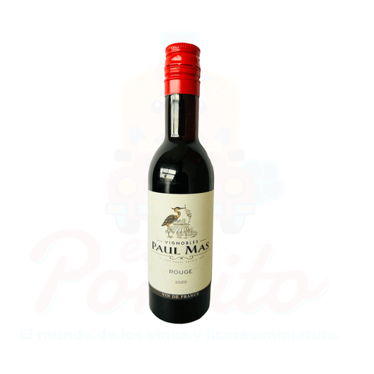 Mini Vino Tinto Vignobles Paul Mas Rouge 2020, 187 ml.