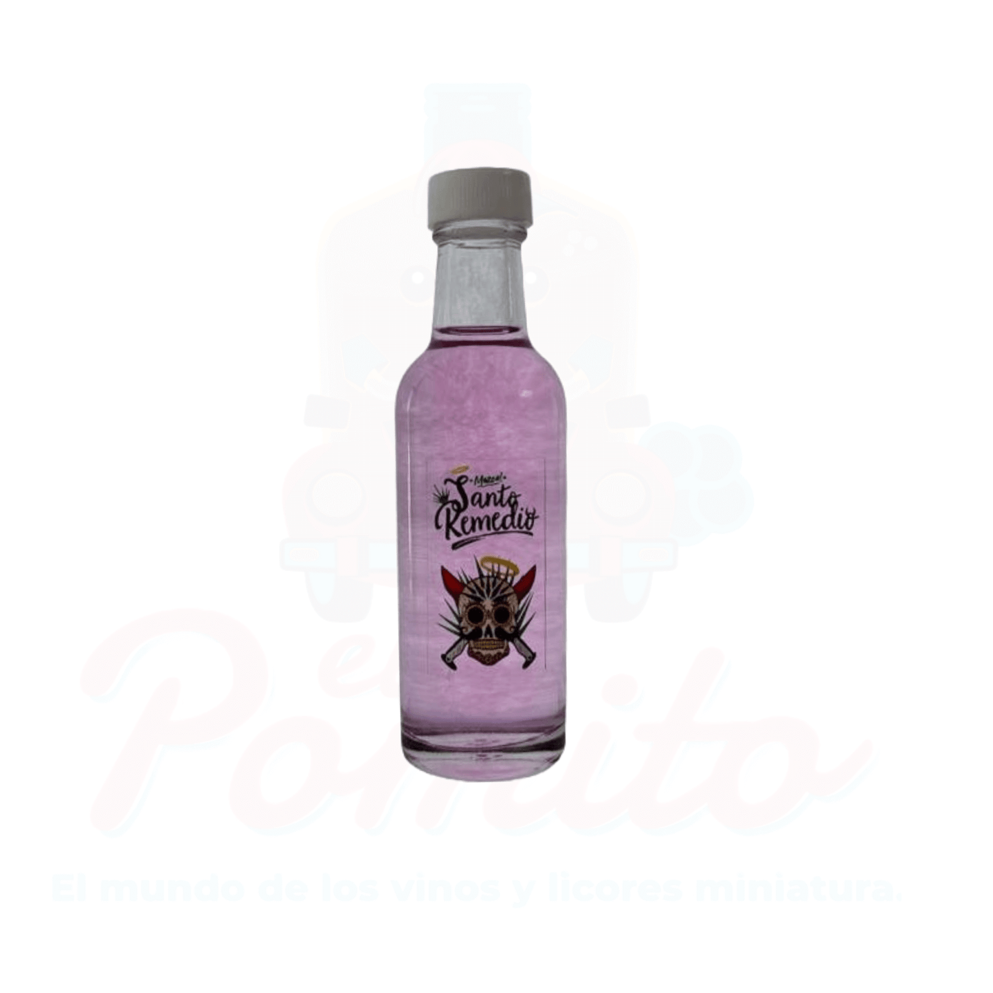 Mini Mezcal Santo Remedio Rosa 50 ml.