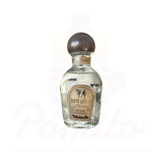 Mini Tequila Siete Leguas Reposado 50 ml.